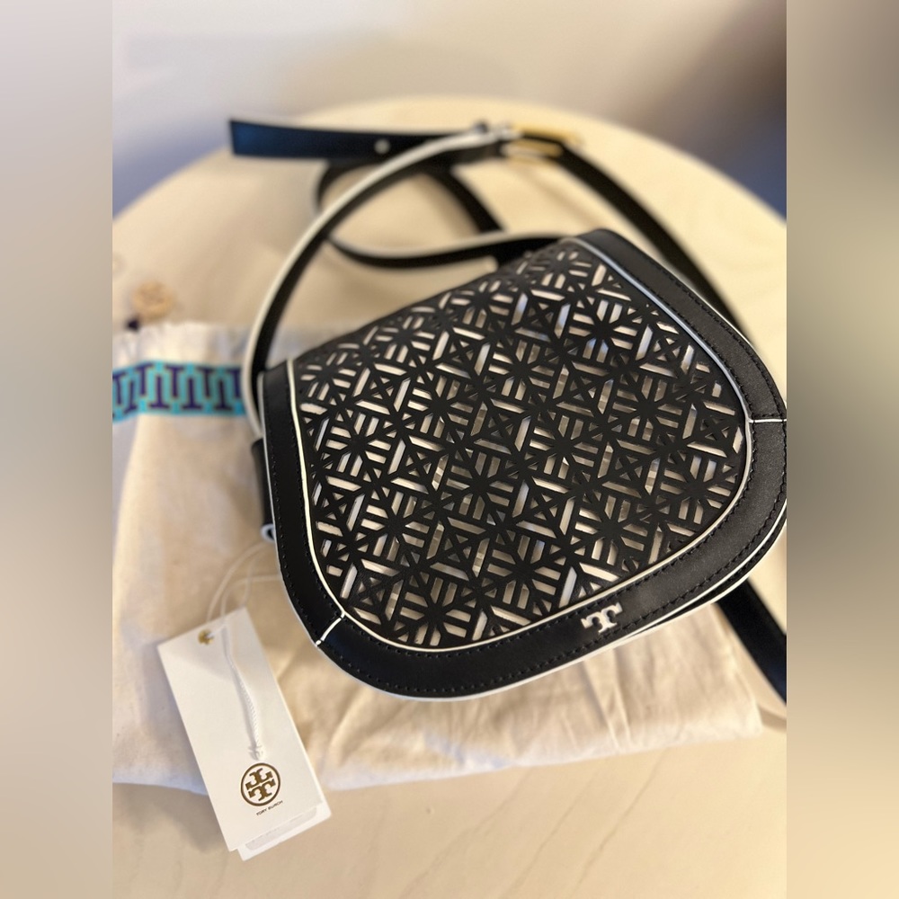 Tory Burch Fret-T cross body bag with dust bag and tag